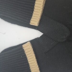 Banana Republic Black and Tan Gloves
